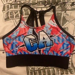 california allstars sports bra